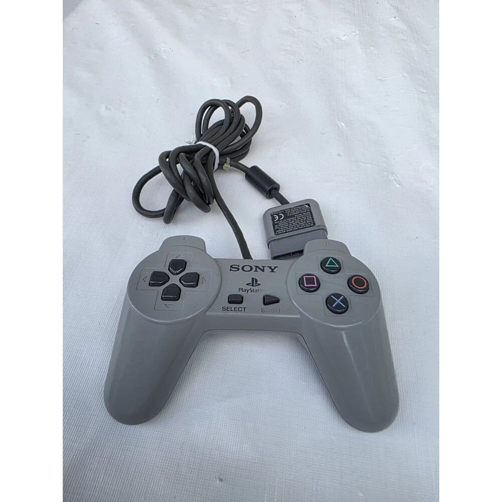 Sony PlayStation 1 PS1 Grey Controller SCPH-1080 Authentic OEM Original Tested
